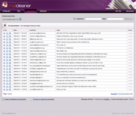 MailCleaner anti spam Web-based User Interface
